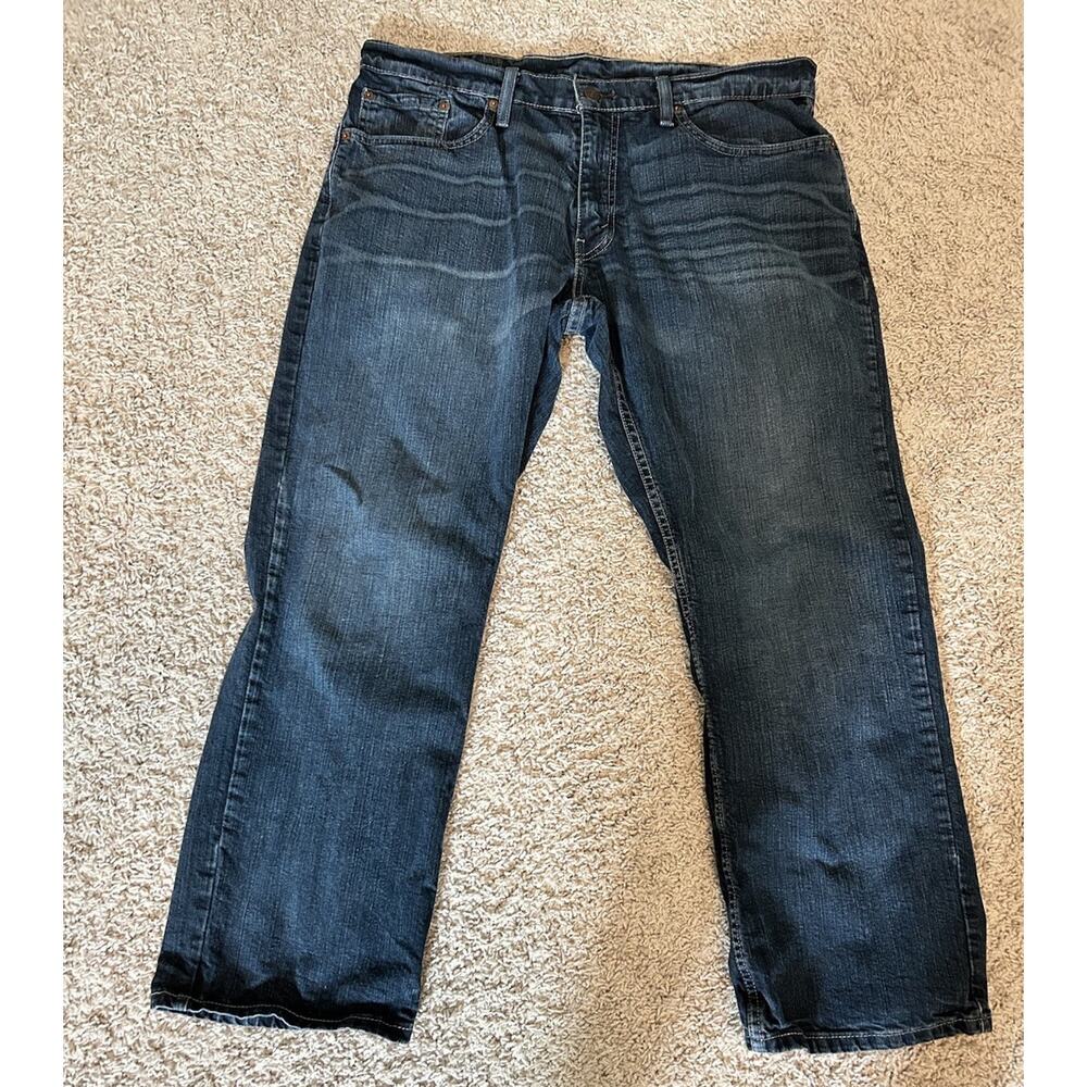 Levis 559 Jeans Mens 33x30 Dark Wash Stretch Denim Flex Relaxed Straight Fit